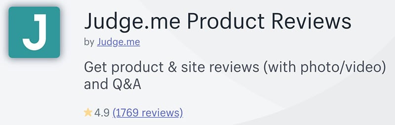 judgeme app shopify reviews