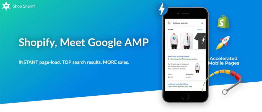 best shopify google amp app - shop sheriff
