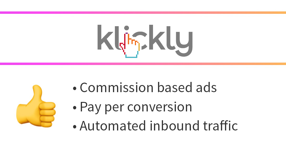 klickly automated ads banner